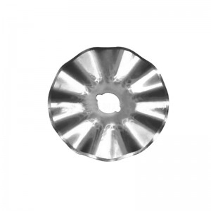 round cutting wave blades and knives